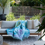 Basotho Throw - Light Blue