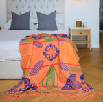 Basotho throw - Orange