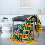 Kente throw - Yellow