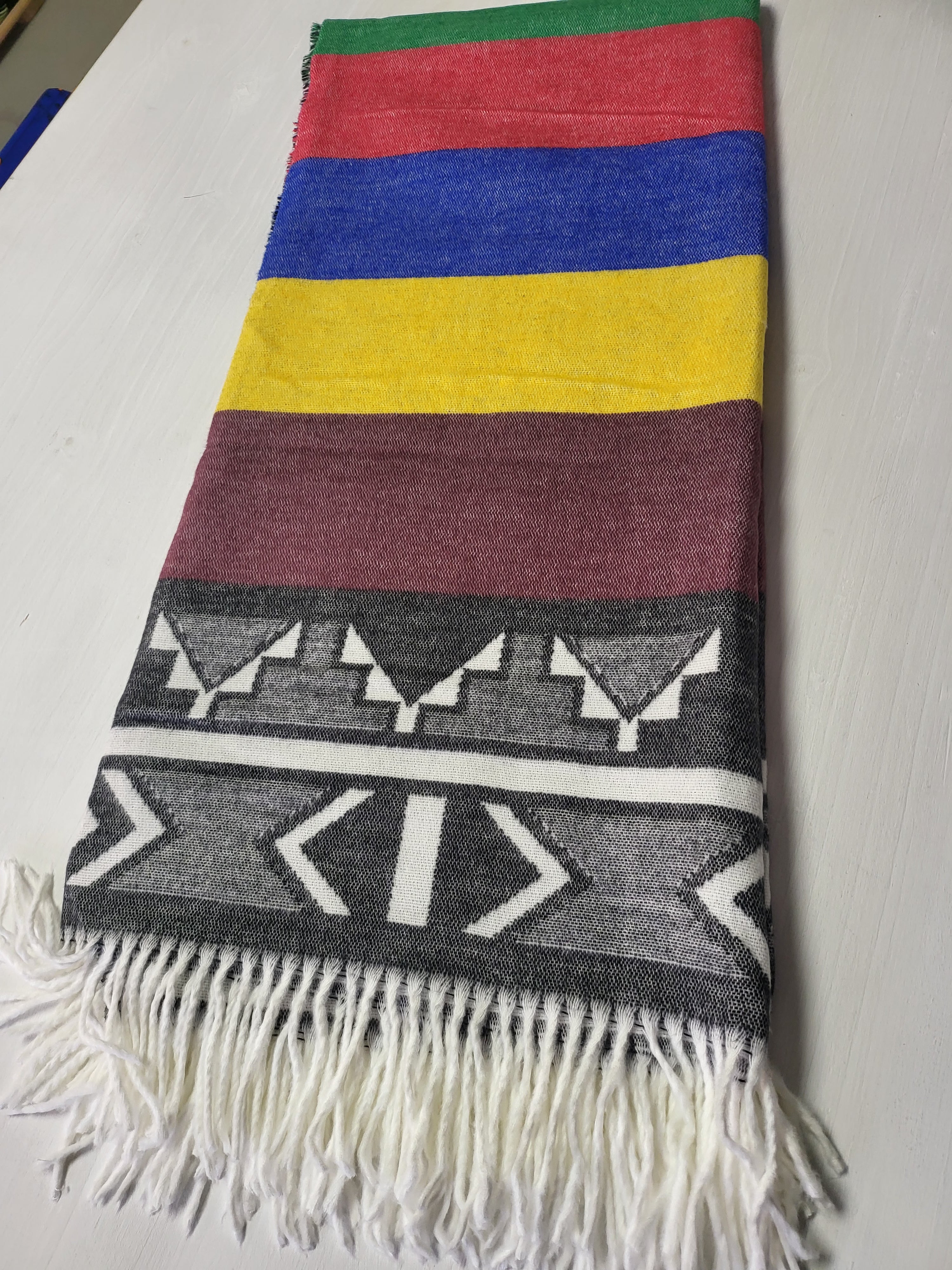 Ndebele throw - Art mix