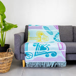 Basotho Throw - Light Blue