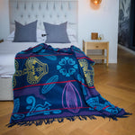 Basotho throw - Dark blue